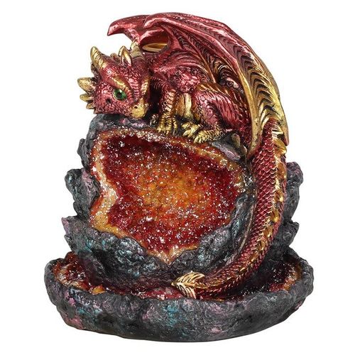 Red Dragon Backflow Incense Burner with Light - Backflow Burners & Cones - Inspired Creative Gifts