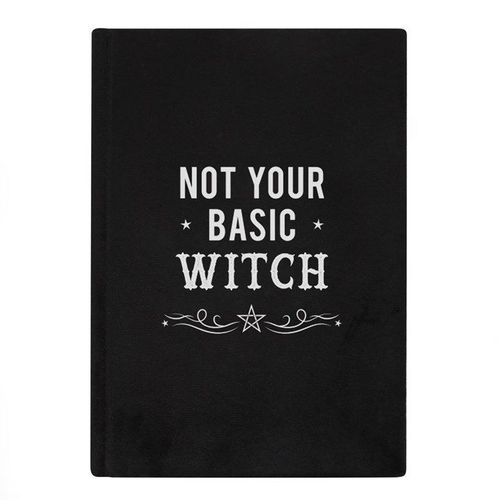 Not Your Basic Witch Velvet A5 Notebook - Stationary - Inspired Creative Gifts