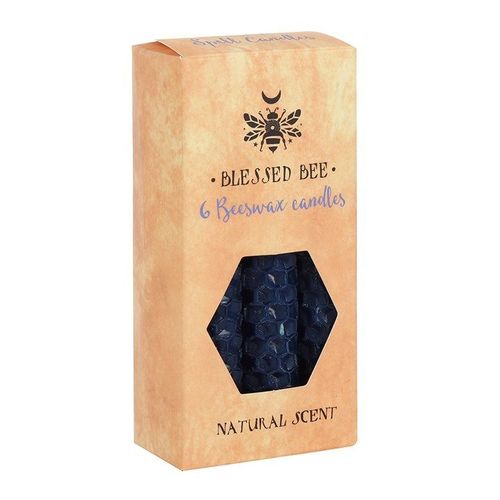 Set of 6 Blue Beeswax Spell Candles - Candles - Inspired Creative Gifts