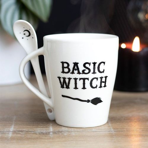 Basic Witch Mug and Spoon Set - Mugs - Inspired Creative Gifts