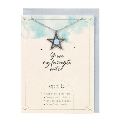 Opalite Star Necklace Card - Jewellery - Inspired Creative Gifts