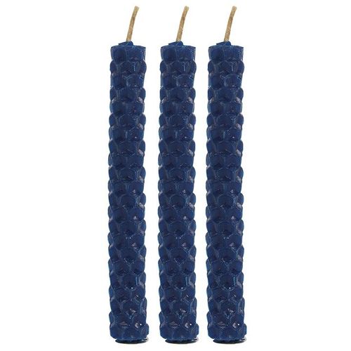 Set of 6 Blue Beeswax Spell Candles - Candles - Inspired Creative Gifts
