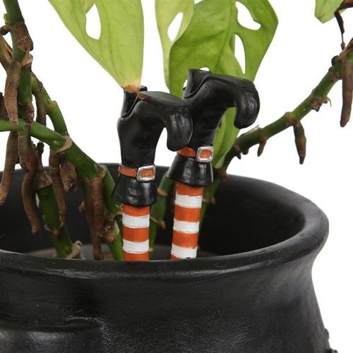 Set of 2 Witch Leg Plant Pot Ornaments - Garden Accessories - Inspired Creative Gifts