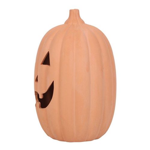 23cm Terracotta Pumpkin Ornament - Garden Accessories - Inspired Creative Gifts