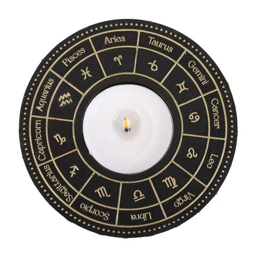 Astrology Wheel Tealight Candle Holder - Candle Holders - Inspired Creative Gifts