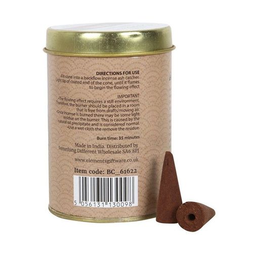 6 Tins of  Elements Jasmine Jumbo Backflow Cones - Backflow Burners & Cones - Inspired Creative Gifts