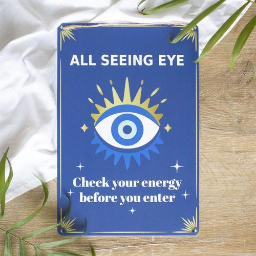 30cm All Seeing Eye Metal Hanging Sign - Sign - Inspired Creative Gifts