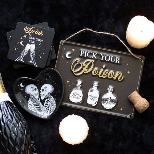 Pick Your Poison Hanging Metal Sign - Sign - Inspired Creative Gifts