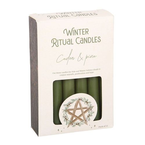 Cedar & Pine Winter Ritual Spell Candles - Candles - Inspired Creative Gifts