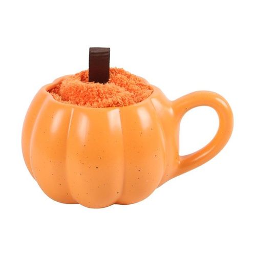 Pumpkin Shaped Mug and Socks Set - Mugs - Inspired Creative Gifts