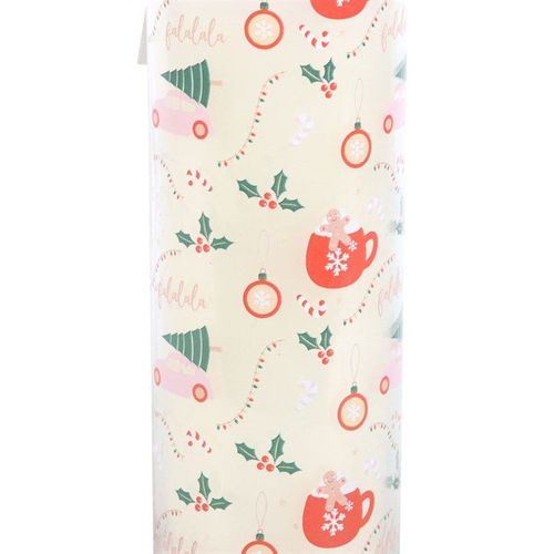 Sugarplum Fun Christmas Print Tube Candle - Candles - Inspired Creative Gifts