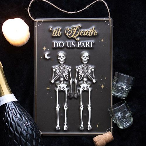 Til Death Do Us Part Hanging Metal Sign - Sign - Inspired Creative Gifts