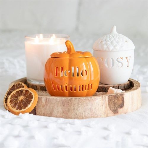 Hello Autumn Pumpkin Oil Burner - Oil Burner - Inspired Creative Gifts