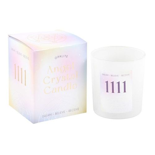 1111 Angel Number Crystal Chip Candle - Inspired Creative Gifts