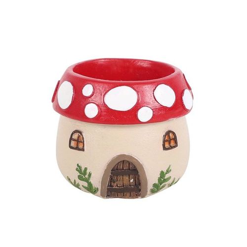 Mushroom House Resin Tealight Holder - Candle Holders - Inspired Creative Gifts