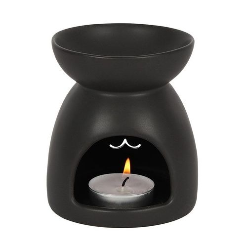 Black Cat Cut Out Oil Burner and Wax Warmer - Oil Burner - Inspired Creative Gifts