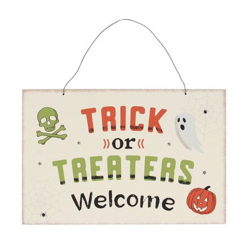 Trick or Treaters Welcome Hanging Sign - Sign - Inspired Creative Gifts