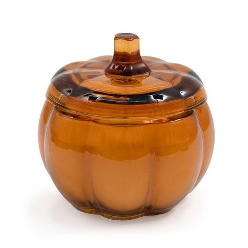 12cm Vanilla Glass Pumpkin Candle - Candles - Inspired Creative Gifts