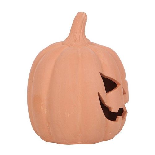 12.5cm Terracotta Pumpkin Ornament - Garden Accessories - Inspired Creative Gifts