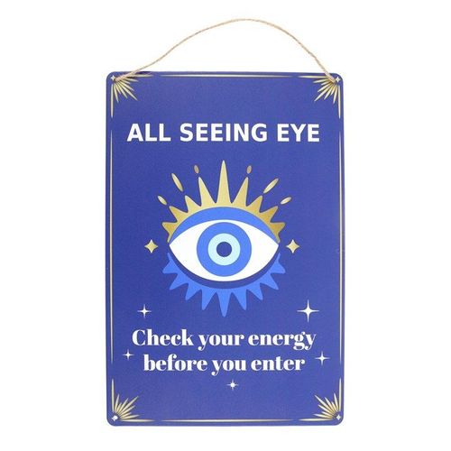 30cm All Seeing Eye Metal Hanging Sign - Sign - Inspired Creative Gifts