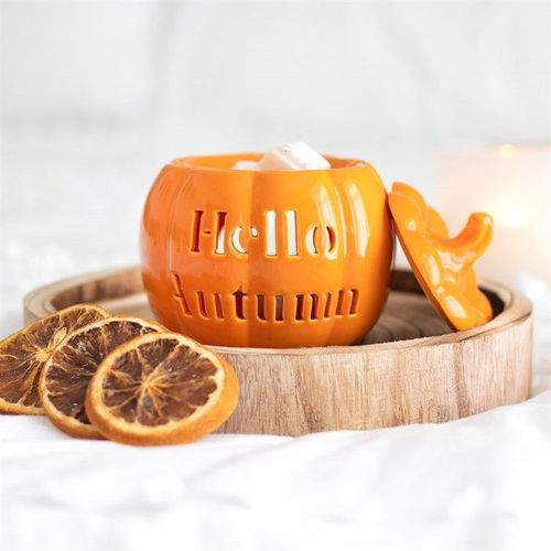 Hello Autumn Pumpkin Oil Burner - Oil Burner - Inspired Creative Gifts