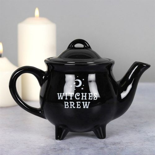 Witches Brew Black Ceramic Tea Pot - Tableware - Inspired Creative Gifts