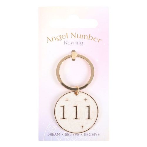 111 Angel Number Keyring - Inspired Creative Gifts