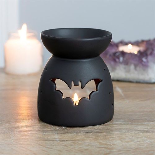 Black Bat Cut Out Oil Burner - Oil Burner - Inspired Creative Gifts