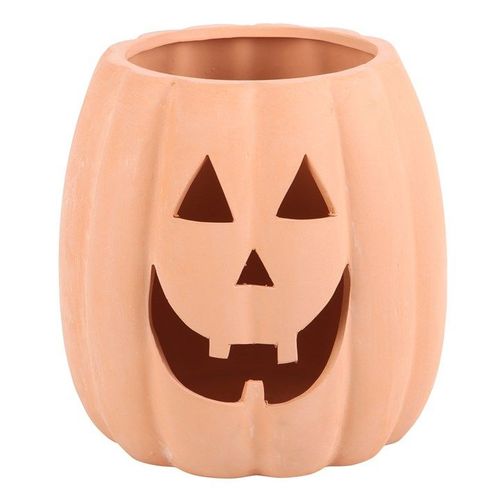 25cm Terracotta Cut Out Pumpkin Decoration - Ornaments - Inspired Creative Gifts