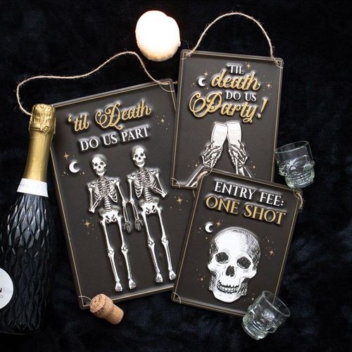 Til Death Do Us Part Hanging Metal Sign - Sign - Inspired Creative Gifts