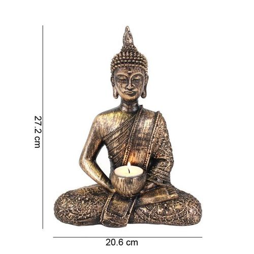 Sitting Thai Buddha Tealight Holder - Candle Holders - Inspired Creative Gifts
