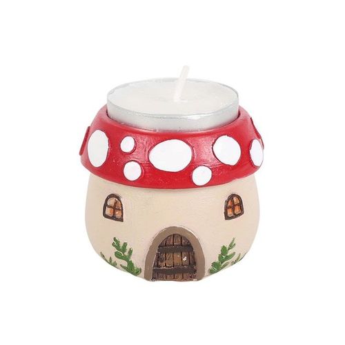 Mushroom House Resin Tealight Holder - Candle Holders - Inspired Creative Gifts