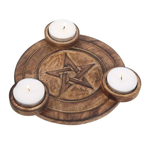 Pentagram Tea Light Candle Holder - Candle Holders - Inspired Creative Gifts