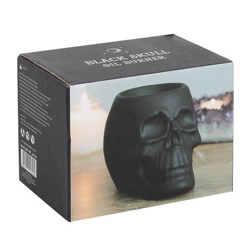 Black Skull Oil Burner - Oil Burner - Inspired Creative Gifts