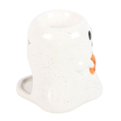 Ghost Shaped Oil Burner and Wax Warmer with Pumpkin - Oil Burner - Inspired Creative Gifts