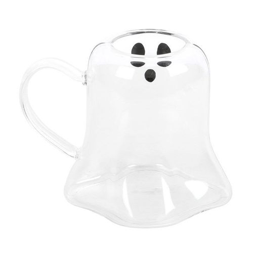 Ghost Shaped Glass Mug - Mugs - Inspired Creative Gifts