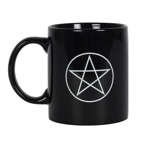 Pentagram Black Mug - Mugs - Inspired Creative Gifts