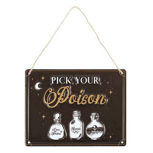 Pick Your Poison Hanging Metal Sign - Sign - Inspired Creative Gifts