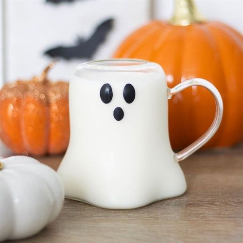 Ghost Shaped Glass Mug - Mugs - Inspired Creative Gifts
