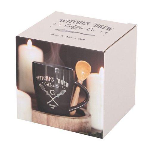 Witches Brew Coffee Co. Mug and Spoon Set - Mugs - Inspired Creative Gifts