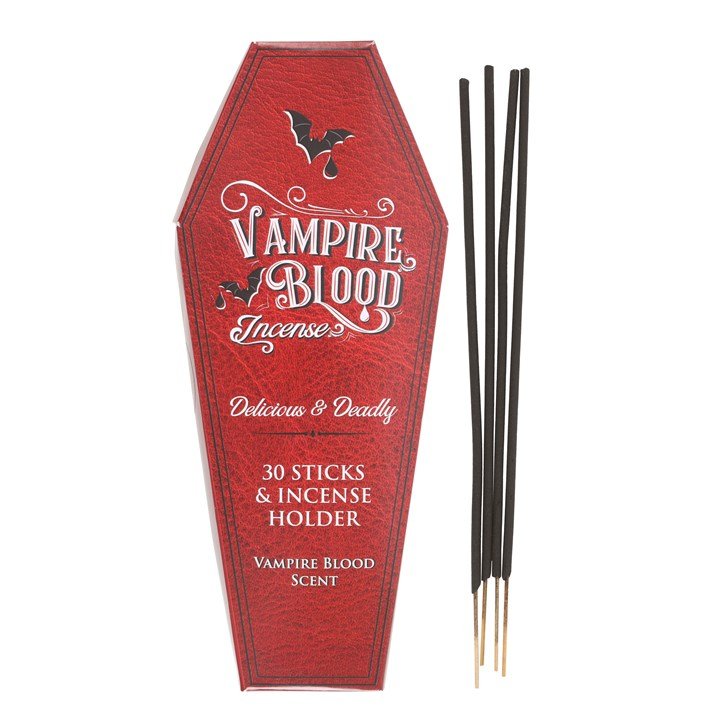 Vampire Blood Incense Sticks and Coffin Holder | Inspired Creative Gifts | UK Supplier