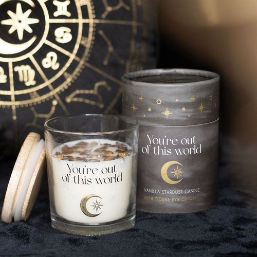 Vanilla Stardust Crystal Chip Candle | Inspired Creative Gifts | UK Supplier