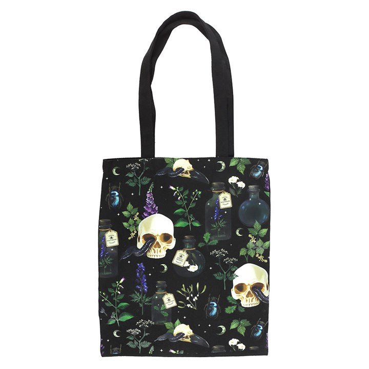 Venom & Vines Print Polycotton Tote Bag | Inspired Creative Gifts | UK Supplier