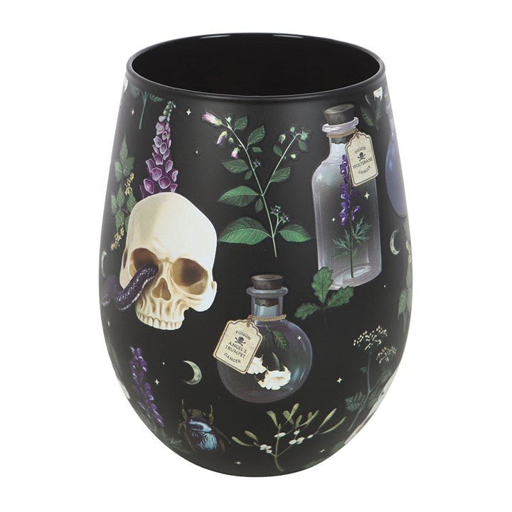 Venom & Vines Print Stemless Glass | Inspired Creative Gifts | UK Supplier