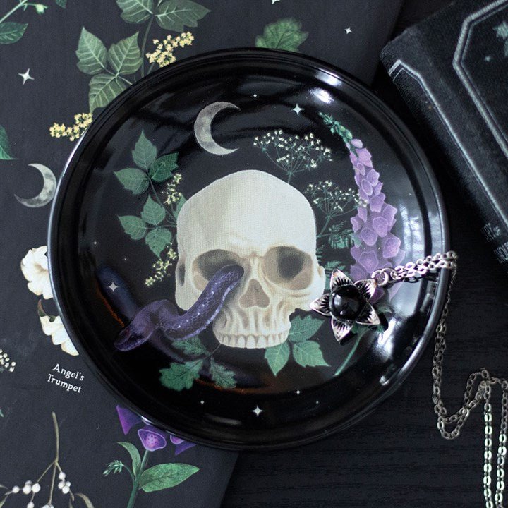 Venom & Vines Skull Trinket Dish | Inspired Creative Gifts | UK Supplier