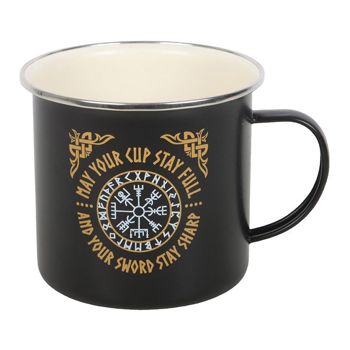 Viking Compass Enamel Mug | Inspired Creative Gifts | UK Supplier