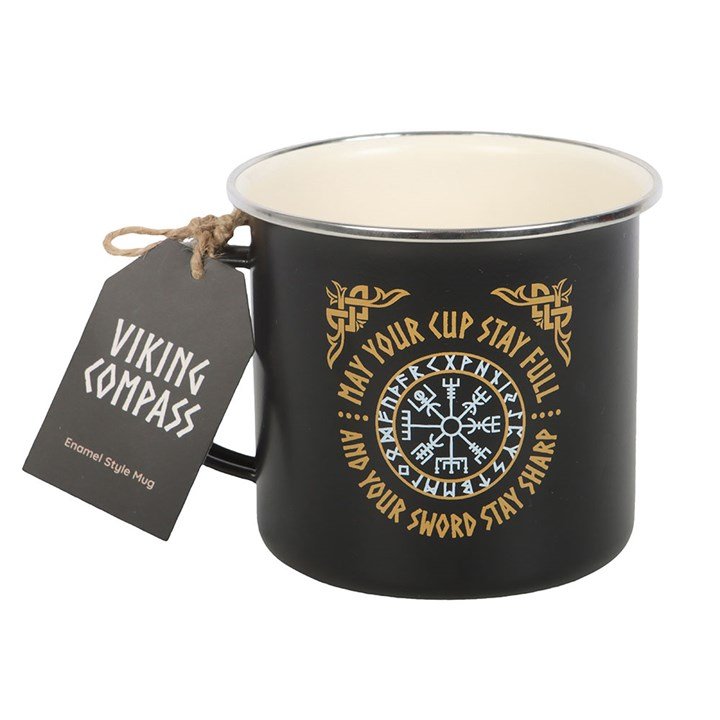 Viking Compass Enamel Mug | Inspired Creative Gifts | UK Supplier