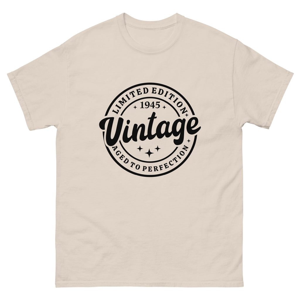 Vintage 1945 Mens classic tee | Inspired Creative Gifts | UK Supplier