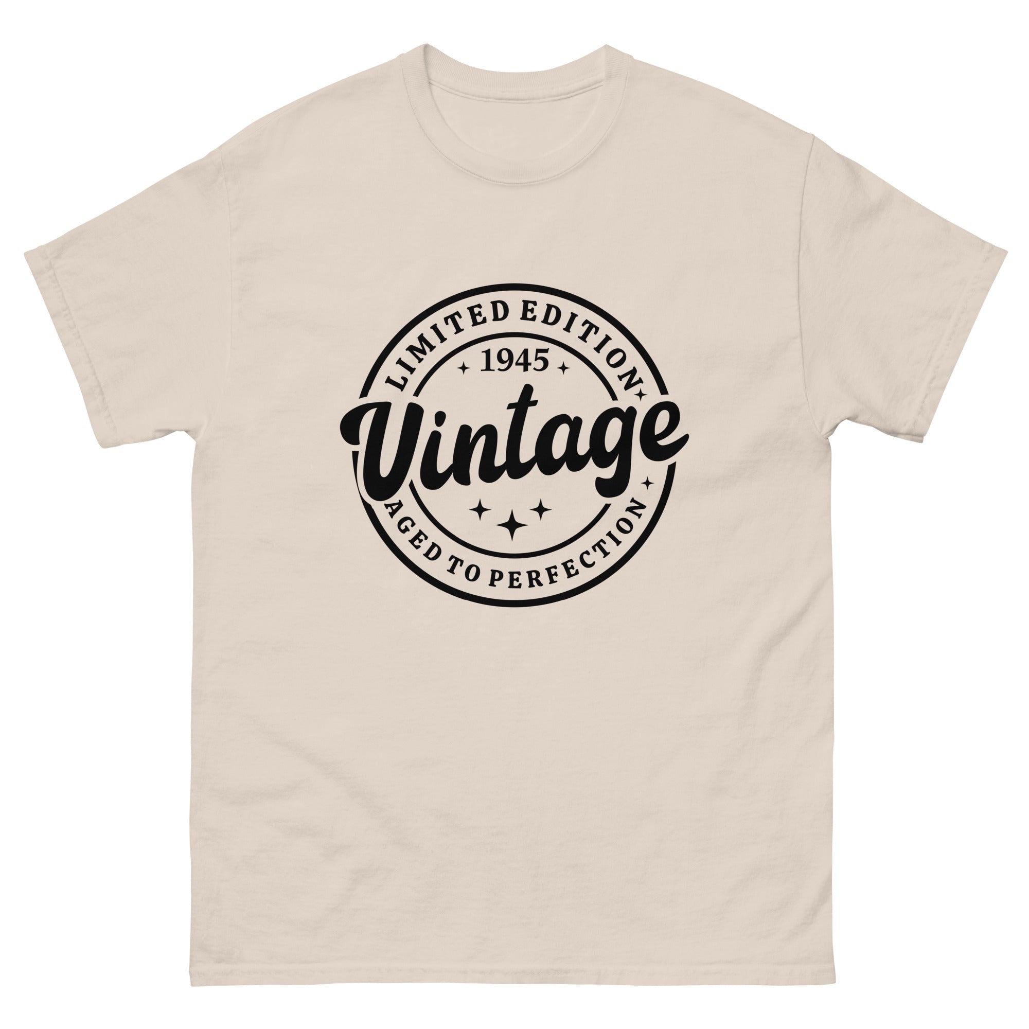 Vintage 1945 Mens classic tee | Inspired Creative Gifts | UK Supplier