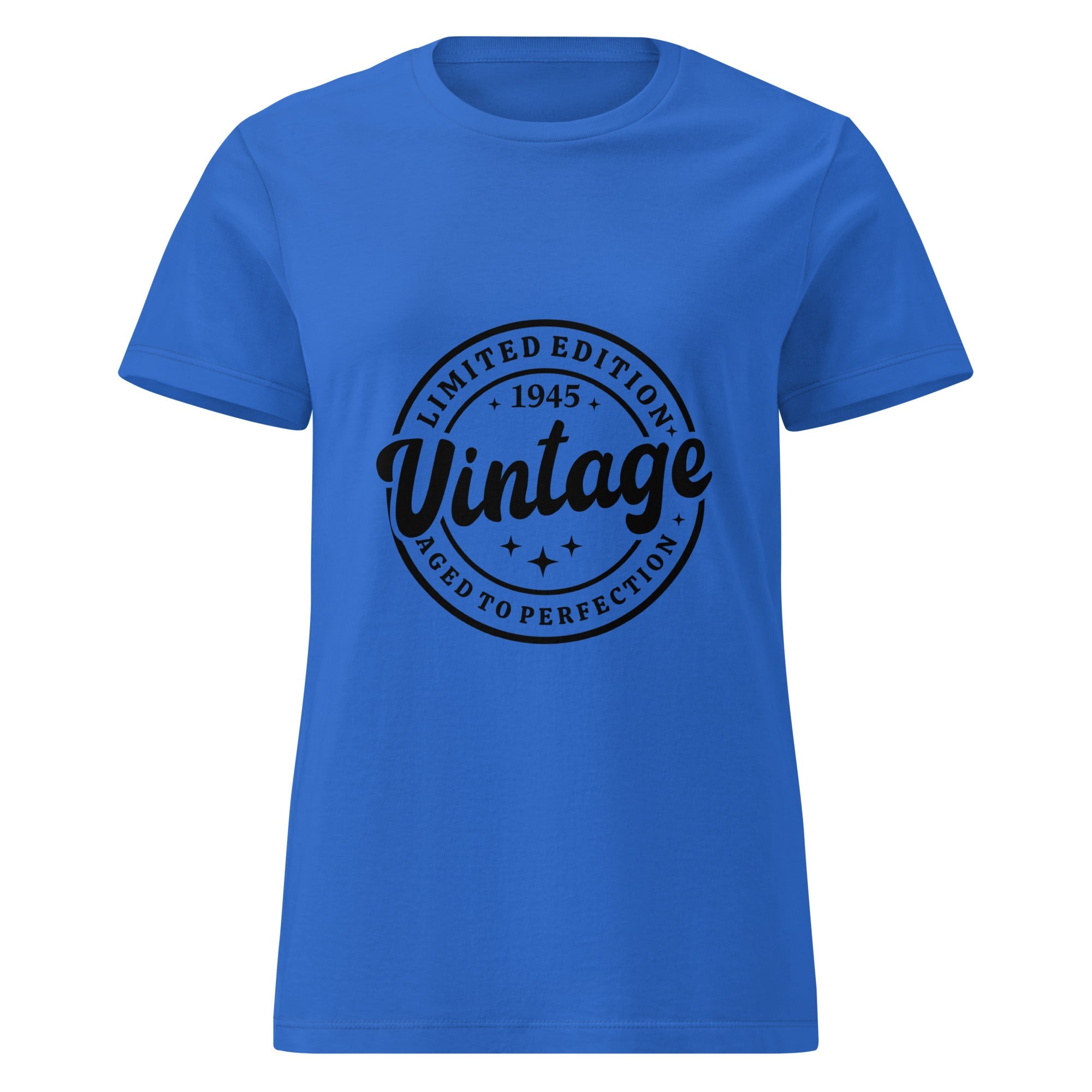 Vintage 1945 Women’s basic softstyle t-shirt | Inspired Creative Gifts | UK Supplier